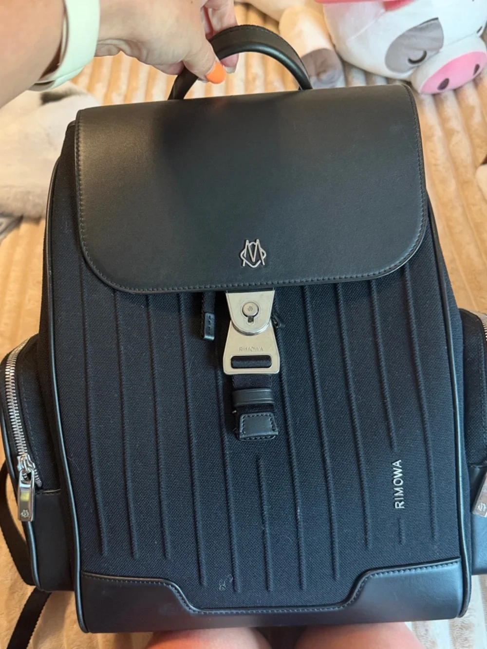 Rimowa Canvas Calfskin Never Still small backpack
